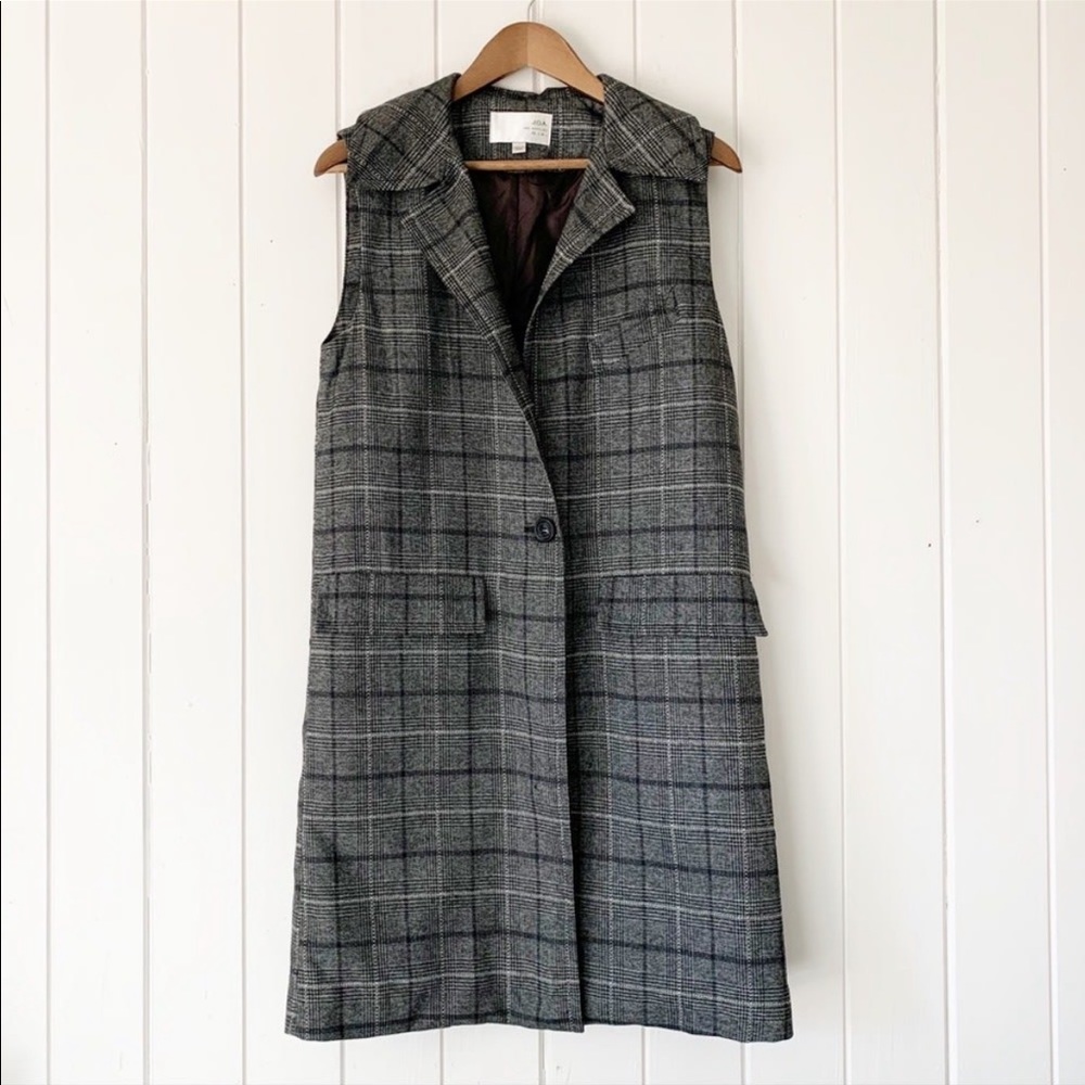 J.O.A. Sleeveless One Button Coat Vest XS